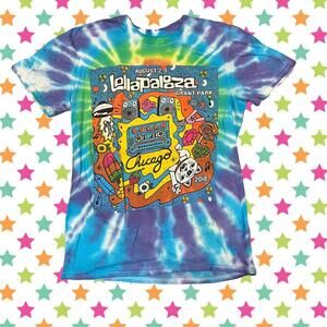 2018 Lollapooza Tie dye Festival shirt